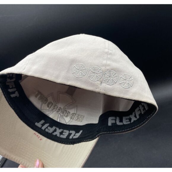 Independent Skater Skateboarding Baseball Hat Fitted Cream READ Fitted S/M - Picture 5 of 11